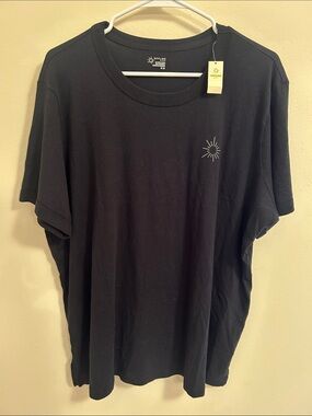 OFFLINE Women’s Black Short Sleeve Oversized Tee with Sun Emblem